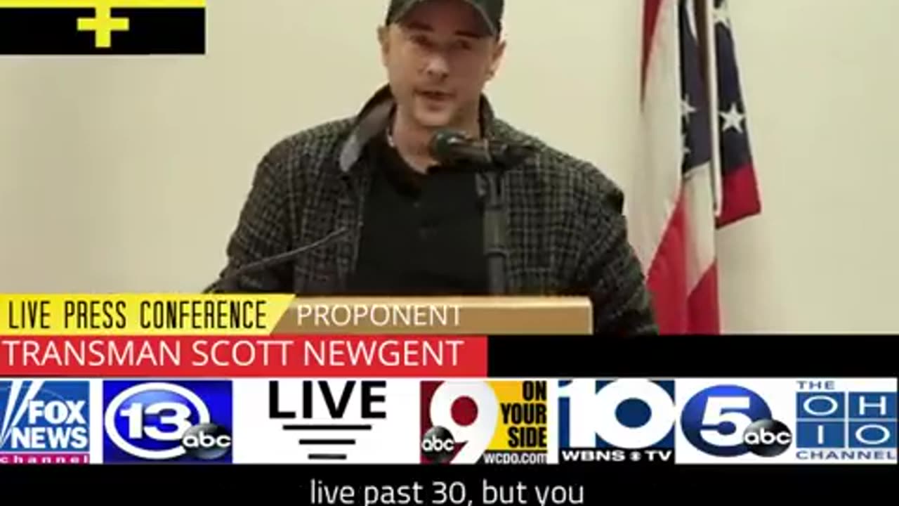 The trans 'Hero', Scott Newgent, silences an entire room of reporters