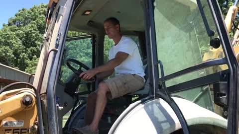 New Holland 555E Frontend Loader Backhoe