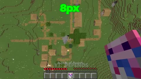 1px vs 8px vs 16px vs 64px texture