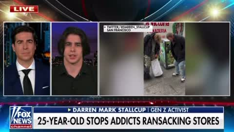 Gen Z Activist Stops Addict Ransacking Store