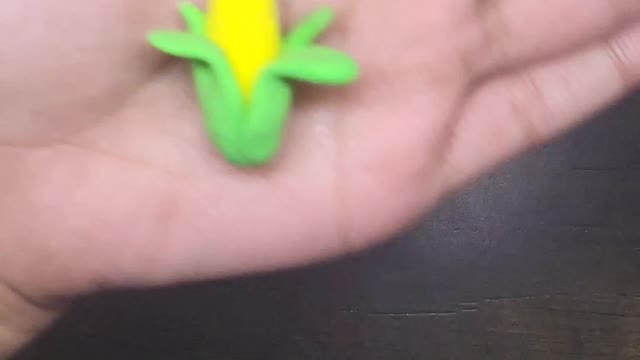 How to make cute corn using clay