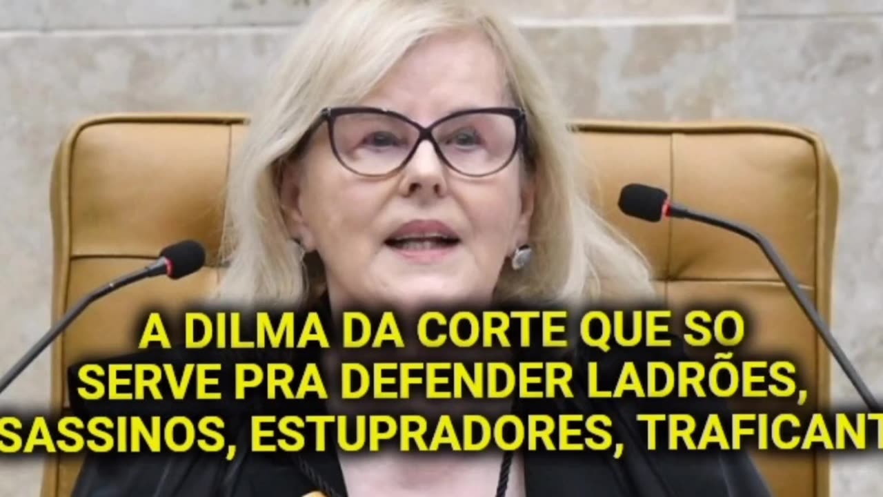 ROSA WEBER A DILMA DO STF PROTETOR DE LADRÕES E TRAFICANTES