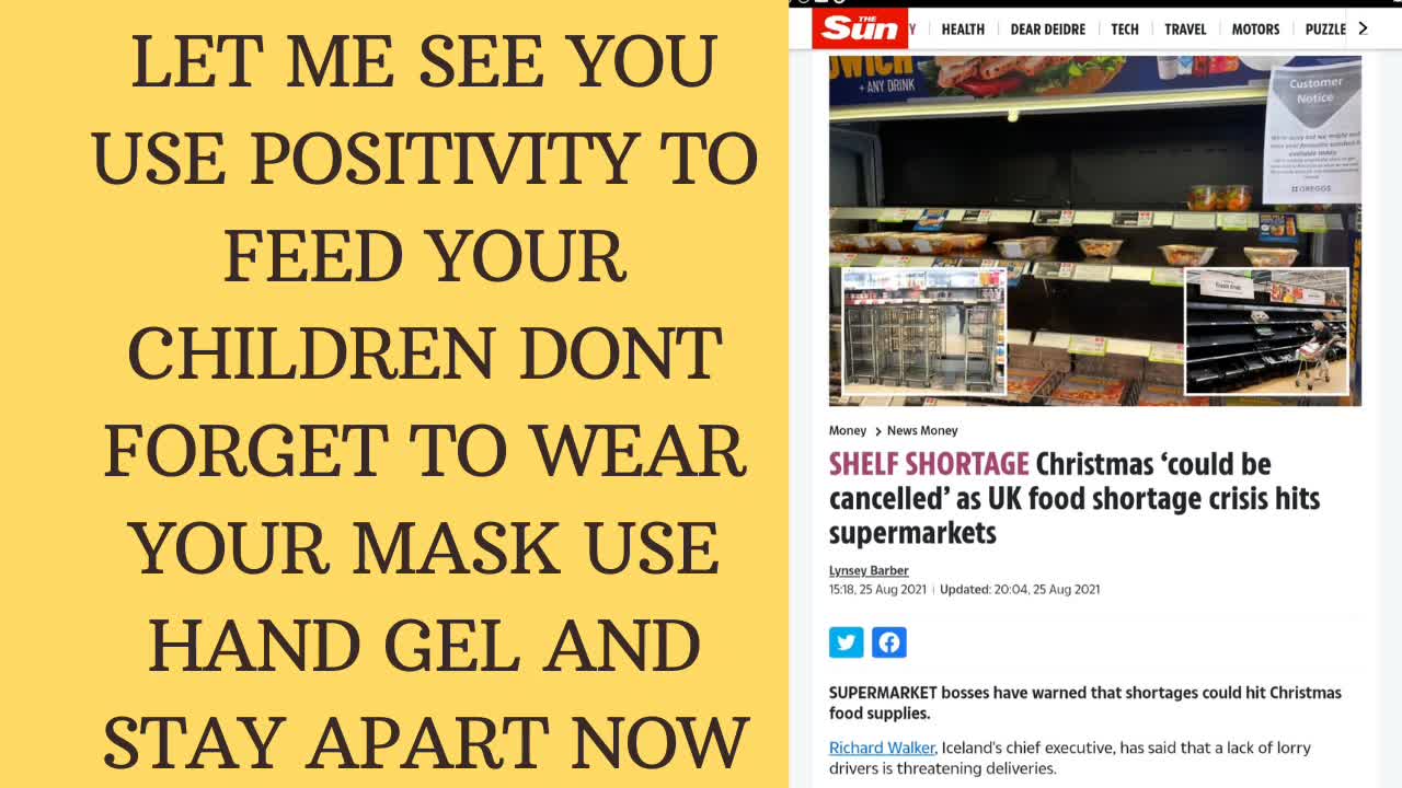 FOOD SHORTAGES COMING FOR UK IN CHRISTMAS