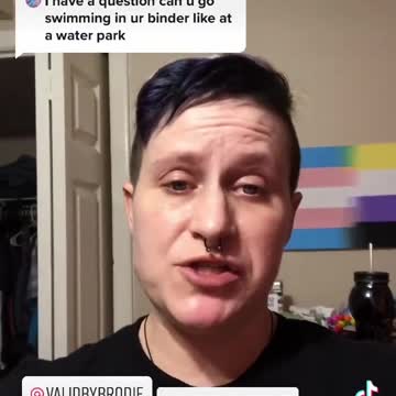 Founder of The Transition Closet in Fayetteville, Ark., explains how to go swimming in a breast binder