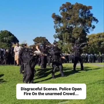 Australia: Police shoot at unarmed, peaceful protesters