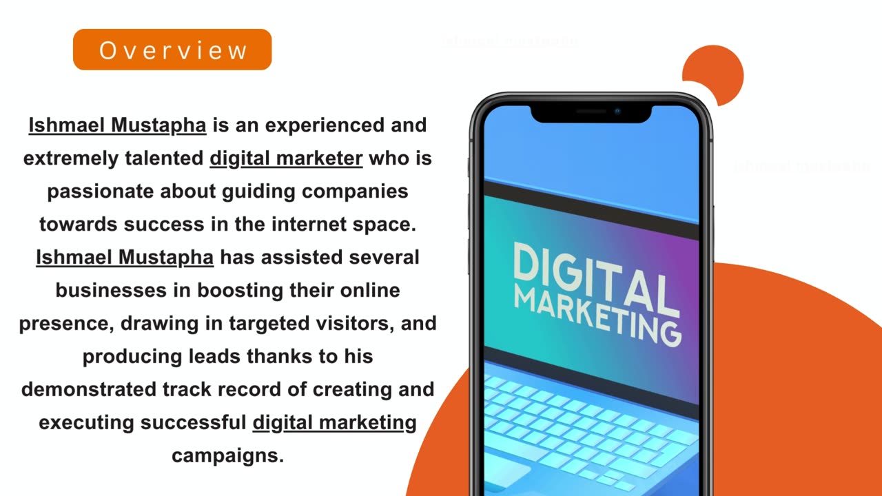 Do You Require Digital Marketing Experience? You may learn from Ishmael Mustapha.