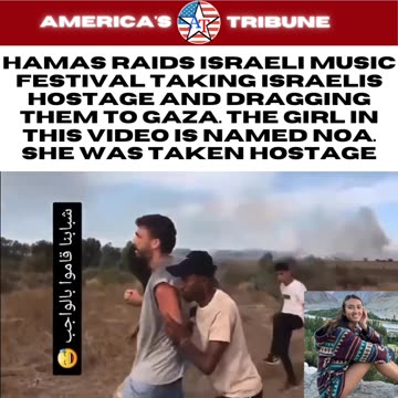 Hamas Parachute Terrorists Kidnap Woman at Music Festival