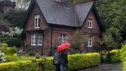 Edinburgh in the rain.