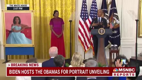 Barack Obama Thanks Biden For 'Faith In Our Democracy' At White House Portrait Unveiling