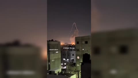 More footage from last night Gaza Attack