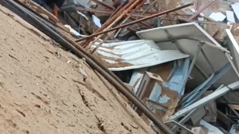 Destruction from Isreali bombing in northern Gaza