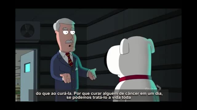 Big Pharma e Cura do Câncer em Family Guy.