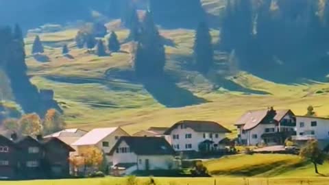 How beautiful the Swiss landscape is