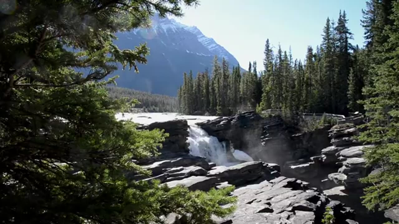 Canada drone view, winter in Canada.