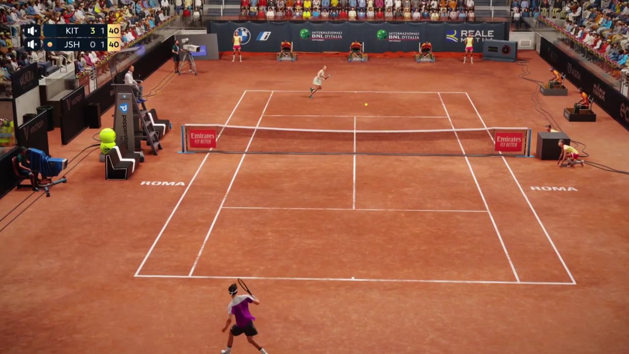 Top Spin 2K25 God Mode Federer vs Shelton Legend Difficulty No Helpers PS5