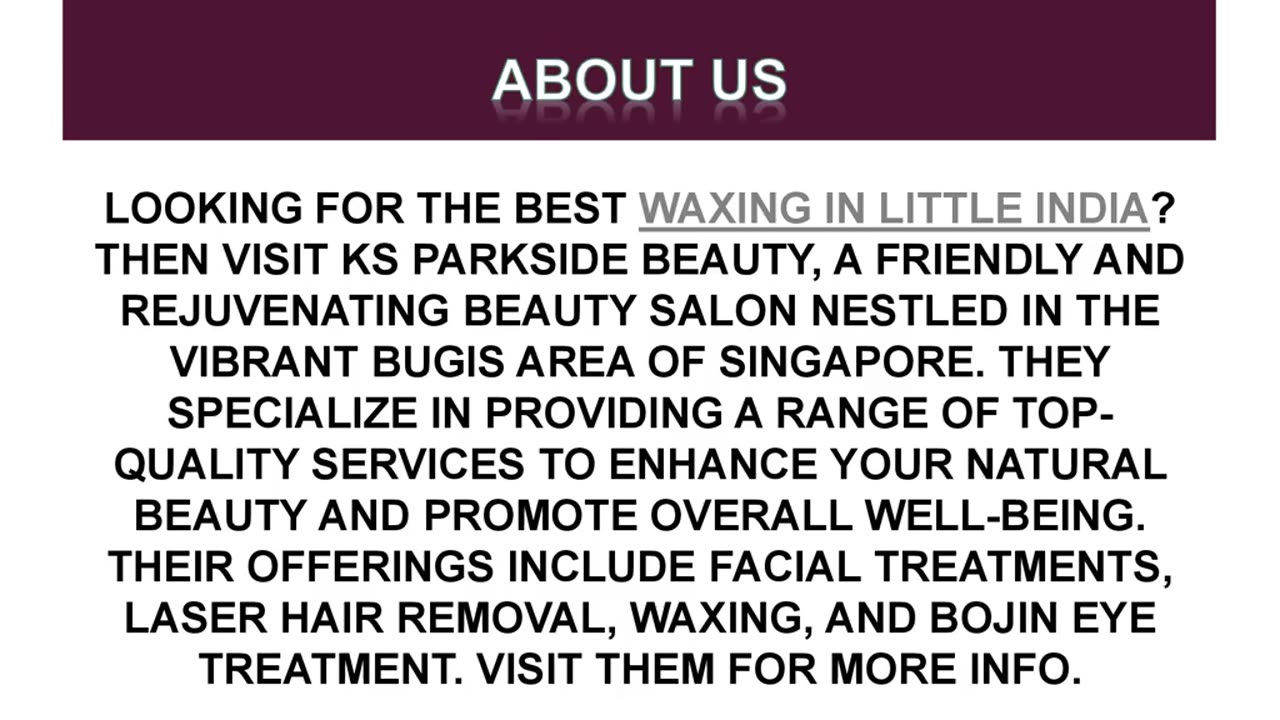 Best Waxing in Little India