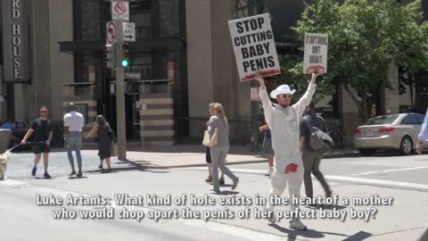 Bloodstained Men protest