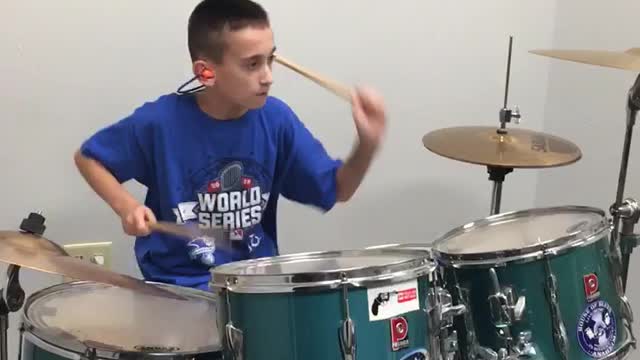 This is me on drums