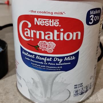 Drinking Nestle Carnation Instant Nonfat Dry Milk, Dbn, MI, 8/4/23