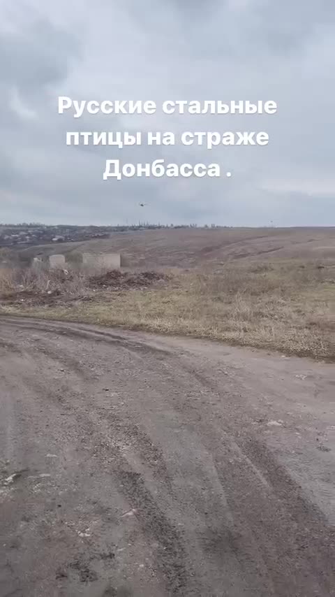 Attack helicopters Mi-28N "Night Hunter" of the Russian Aerospace Forces support the offensive of