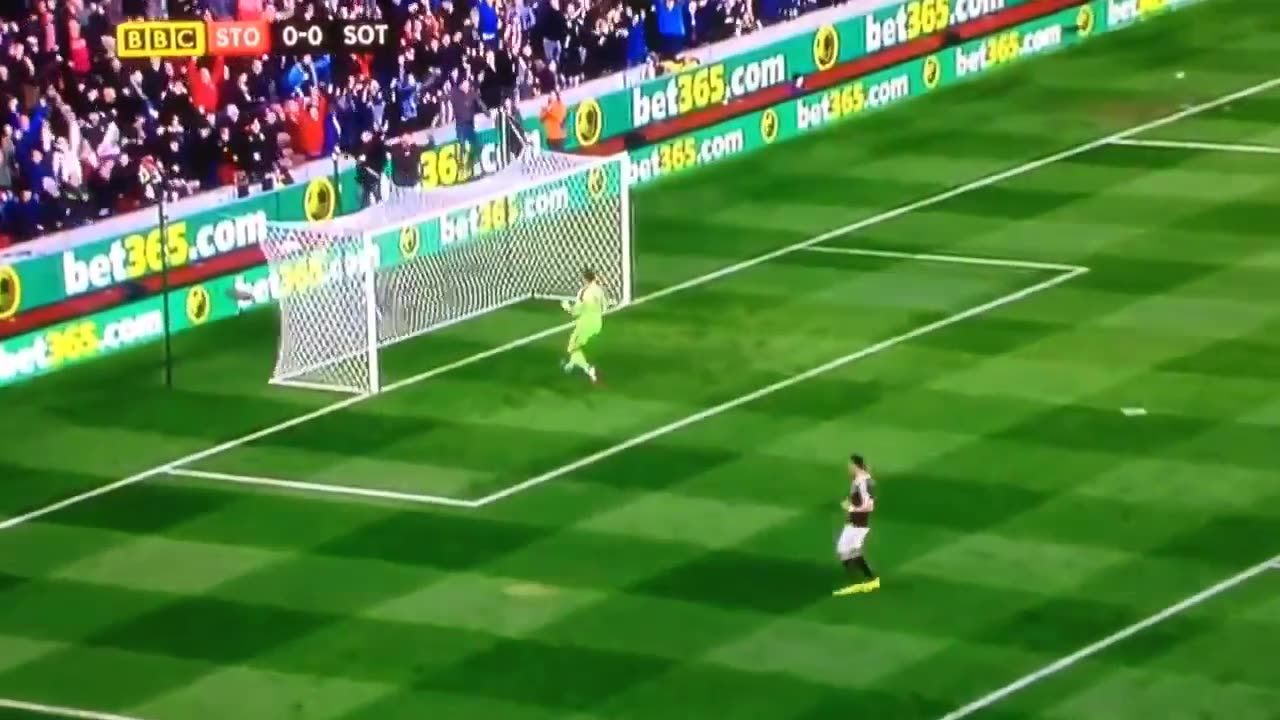 Asmir Begovic goal vs Southampton 2 11 13