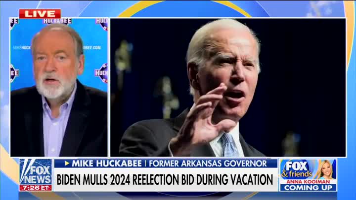 Huckabee: Biden Would ‘Absolutely Not’ Run Unopposed in the 2024 Democratic Presidential Primary