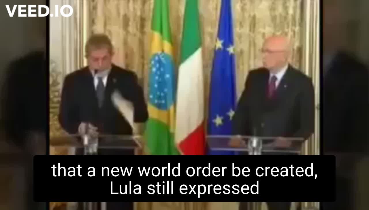 Lula talking about N.w.o.