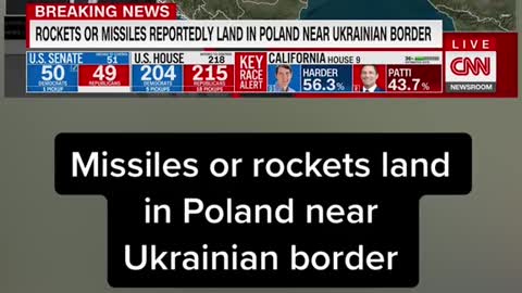 Two people have reportedly been killed by missiles or rockets in Poland as a wave o