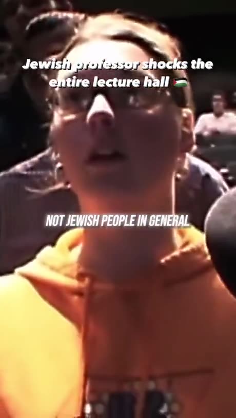 Jewish professor shocks the audience.