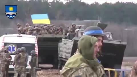 Ukrainians Practice Crossing Rivers