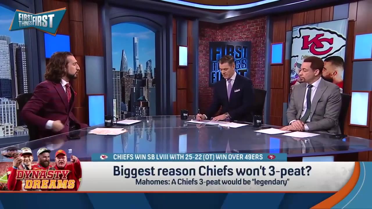 Chiefs 3-peat would be legendary, Mahomes compared to Gretzky post SB NFL FIRST THINGS FIRST