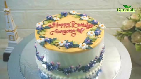 Buttercream flower cake