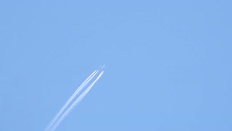 Upclose zoom-in of passenger jet