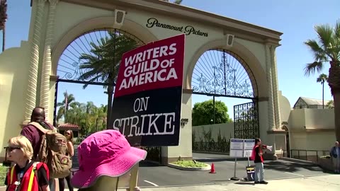 Hollywood actors, writers unite on picket lines