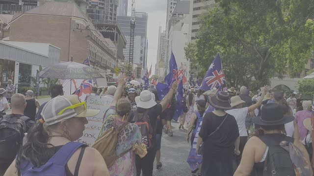 Brisbane: Rain, hail or shine! Nothing can stop the freedom protesters