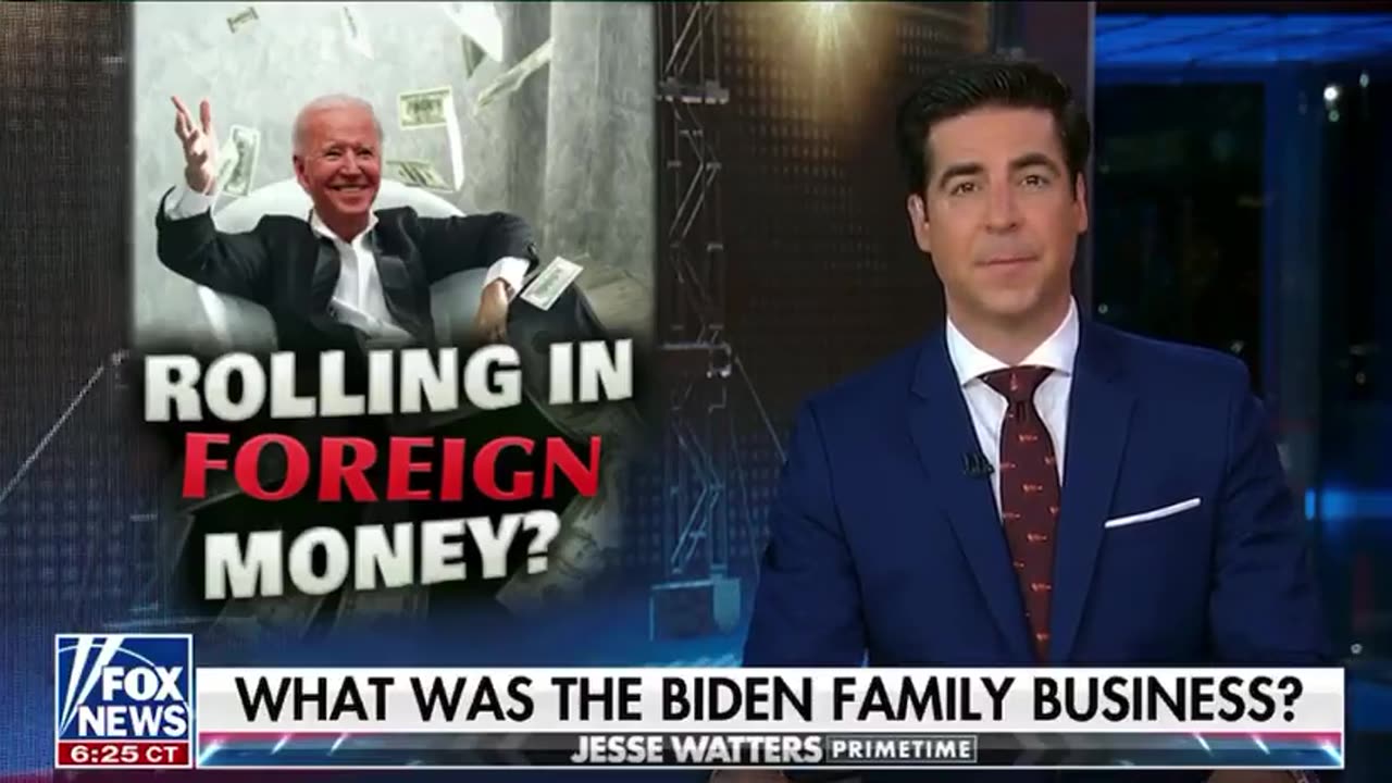 Jesse Watters reveals a complex bribery scheme involving the Biden Crime Family uncovered