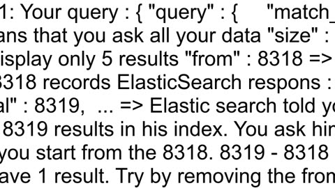 ElasticSearch count returned result