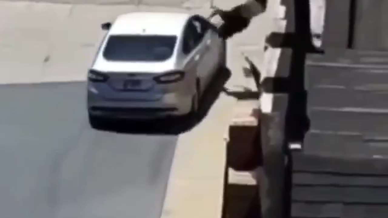 Man With Rock vs Car