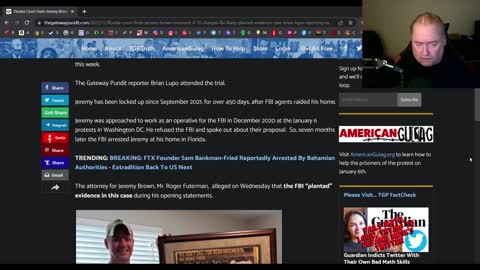 J6 protestor Jeremy Brown is an innocent man