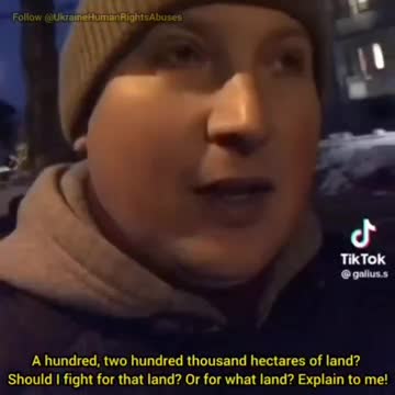 Ukrainian man speaks about the generalised recruitment happening in Ukraine