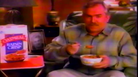 1990 Oatmeal Raisen Crisps Vintage Tv Commercial