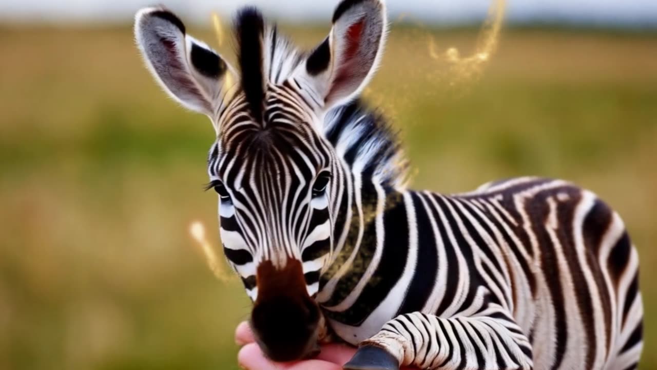 Whispers of Connection: Baby Animals on a Fingertip"