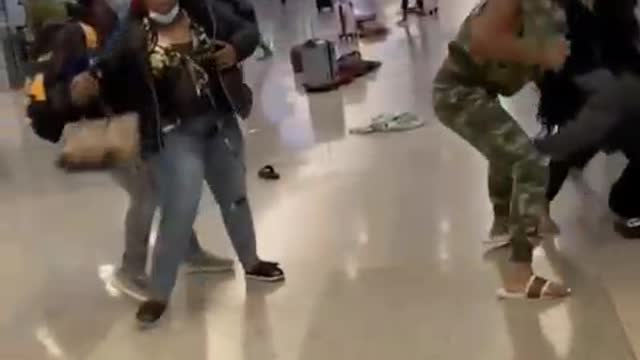 Just another family reunion at the airport