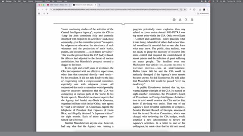 11 years part 17: MKULTRA part 7: Legislative "Oversight" of Intelligence Agencies