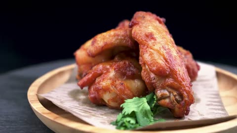 Buffalo chicken wings on a plate