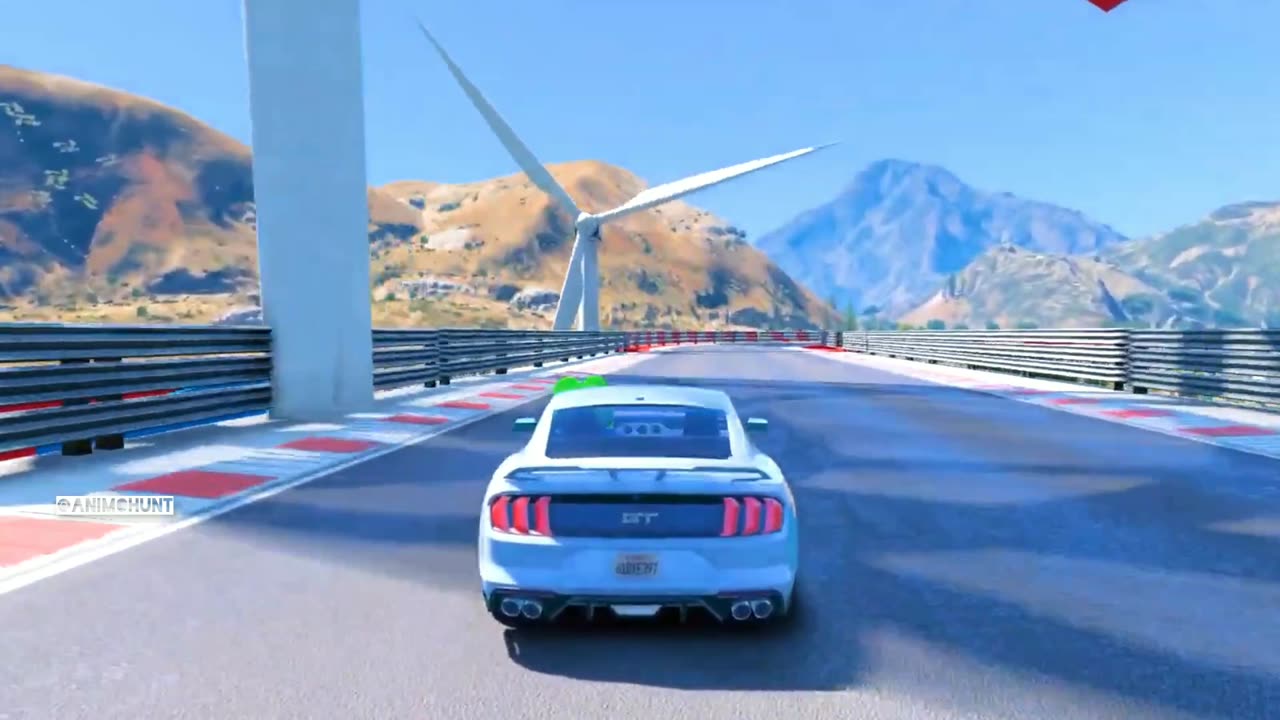 GTA 5 Spider-Man Ramp Stants game Bike Racing GTA Sky Ramp Racing