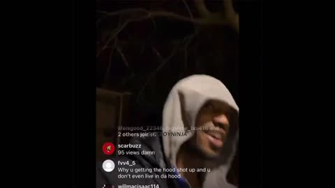 Moula 1st IG live in the hood dissing Houdini tellin opps to pull up FLASHBACK