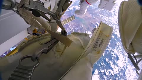 Astronauts accidentally lose a shield in space