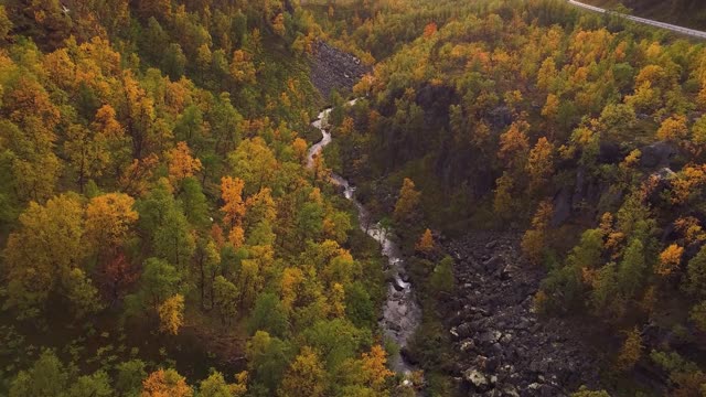 aerial view of uvjarohtu alta norway