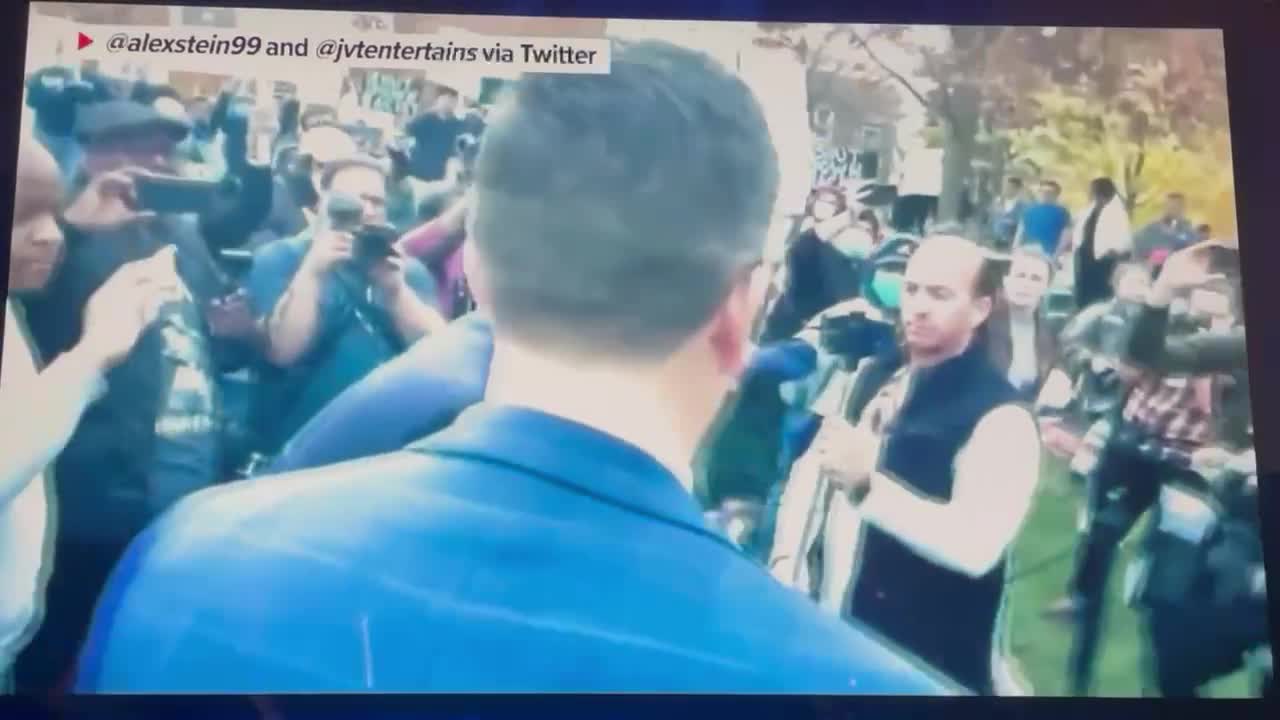 Lib protesters MELT DOWN as conservative mocks them to their faces